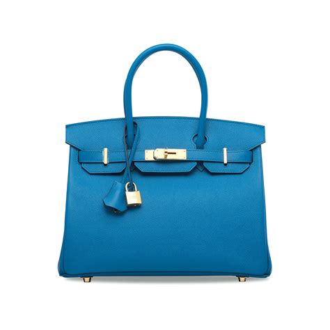 HERMES Epsom Birkin 30 Bleu Zanzibar